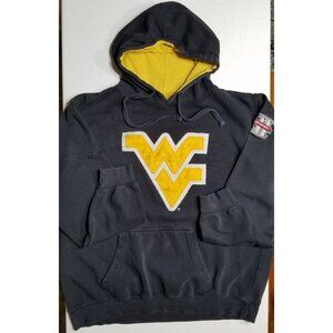 West Virginia Mountaineers Big 12 Distressed Blue 84 Hoodie Sweatshirt Men's XL